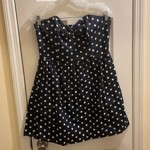 Strapless polka dot mini dress **bundle for $5**